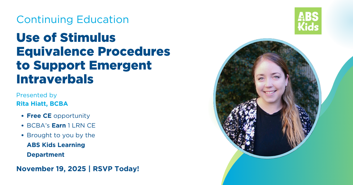 Continuing Education: Use of Stimulus Equivalence Procedures to Support Emergent Intraverbals